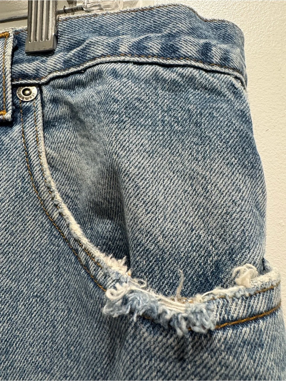 Men's Straight Light Blue Jeans - Classic Casual Fit 42x32
